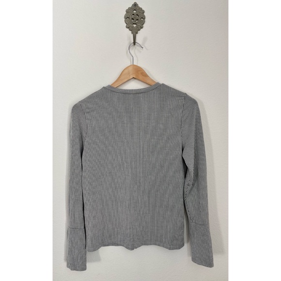 Urban Romantics • Neutral Pinstriped Buttoned Long Sleeve Shirt - Picture 10 of 13